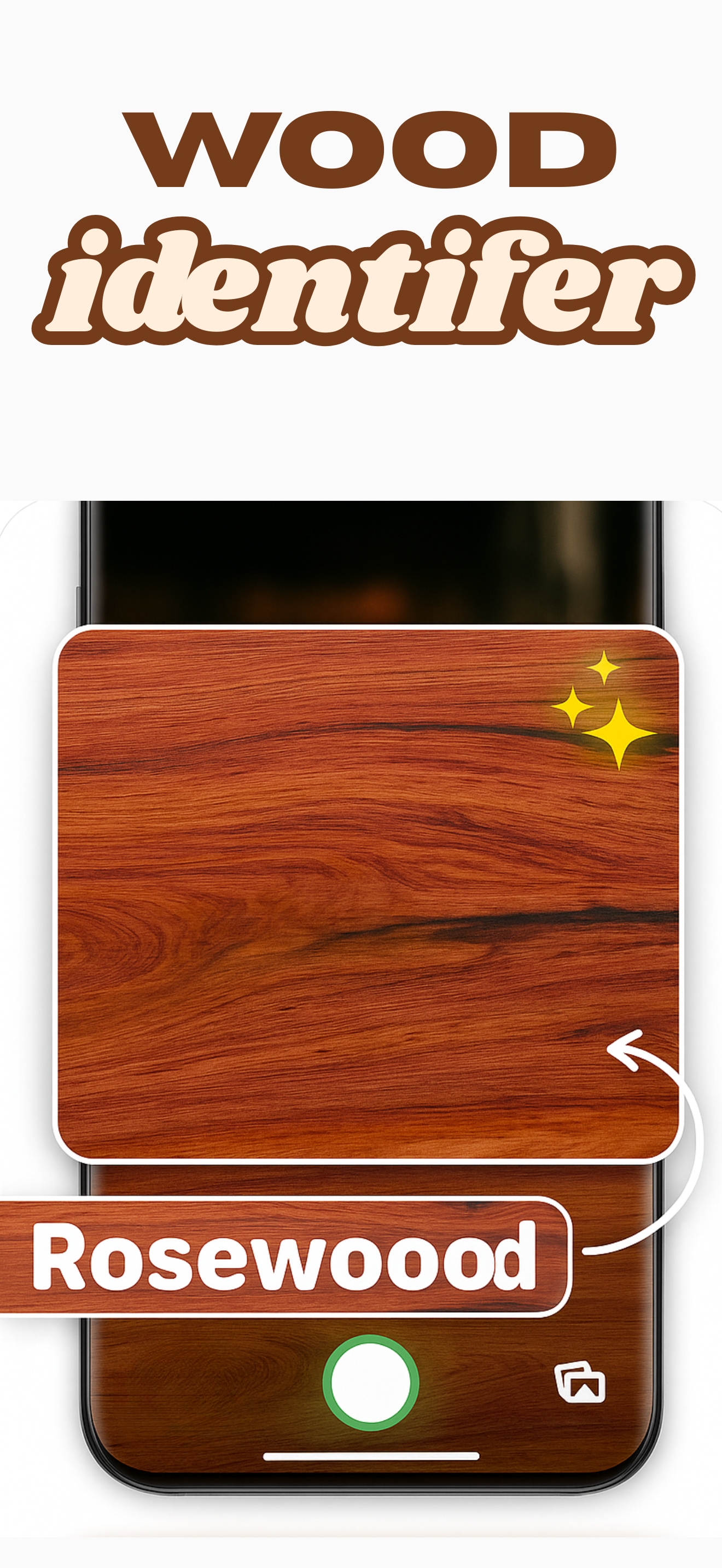 Scanning wood sample with smartphone